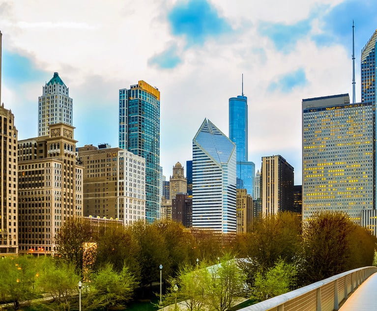 Chicago skyline.