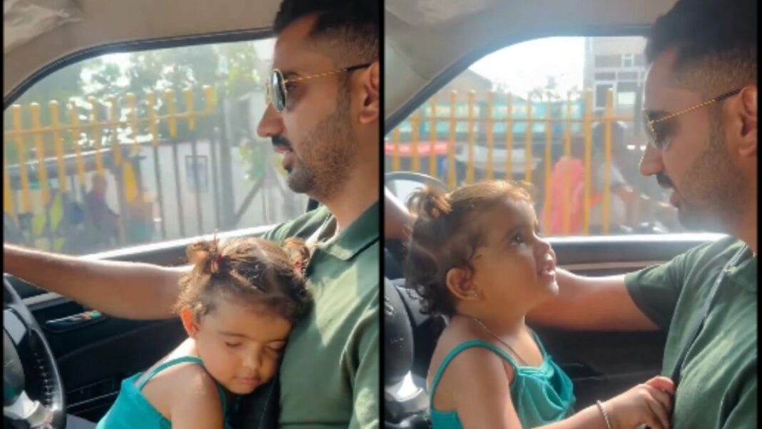 Man's video driving with daughter seated on his lap goes viral