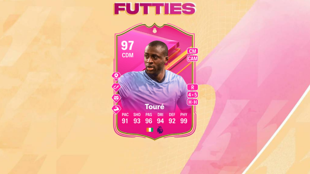 An image of Yaya Toure FUTTIES Hero SBC solutions in EA FC 24